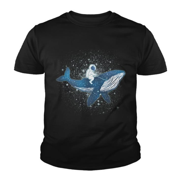 Galaxy Space Astronaut Whale Youth T-shirt