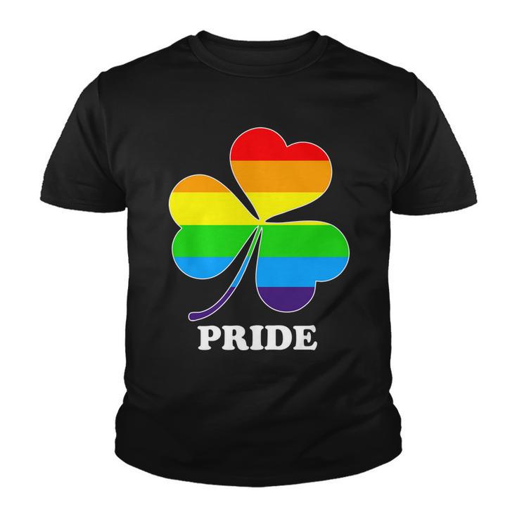 Gay Pride Cloverleaf Rainbow Tshirt Youth T-shirt