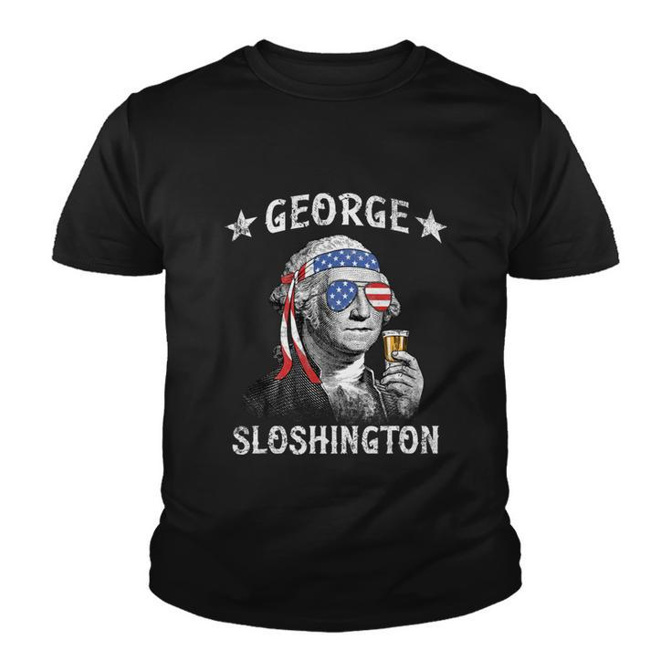 George Sloshington George Washington 4Th Of July Youth T-shirt