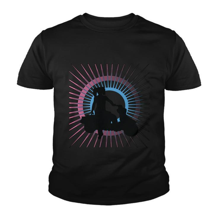 Girl On Moped Youth T-shirt