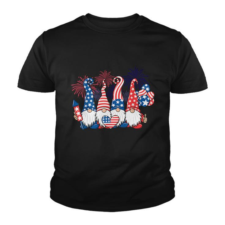 Gnomes Patriotic American Flag Cute Gnomes 4Th Of July Gift V2 Youth T-shirt