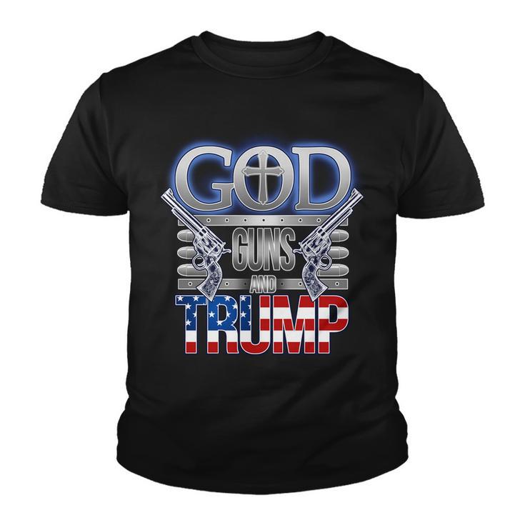 God Guns And Donald Trump Tshirt Youth T-shirt