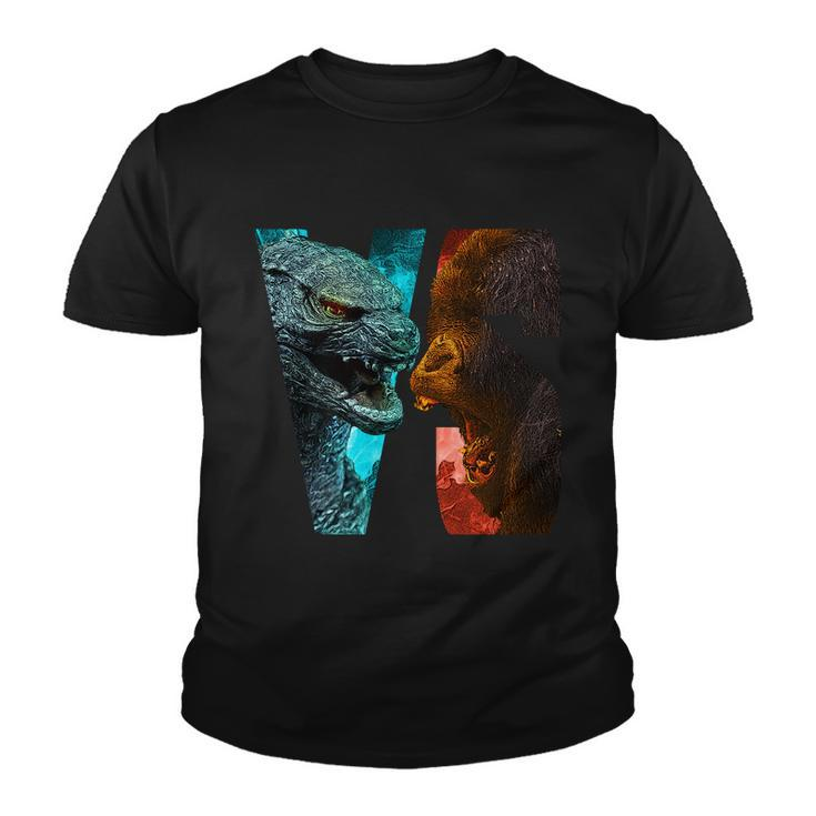 God-Zilla Versus Kong Monsters Tshirt Youth T-shirt