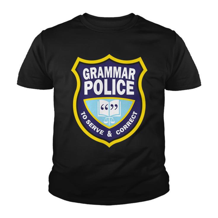 Grammar Police Badge Tshirt Youth T-shirt