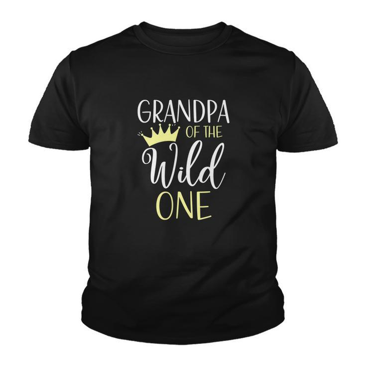 Grandpa Of The Wild One First Birthday Matching Family Youth T-shirt