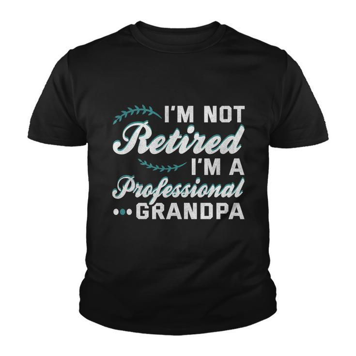Grandpa Shirts Funny Fathers Day Retired Grandpa Long Sleeve Tshirt Youth T-shirt