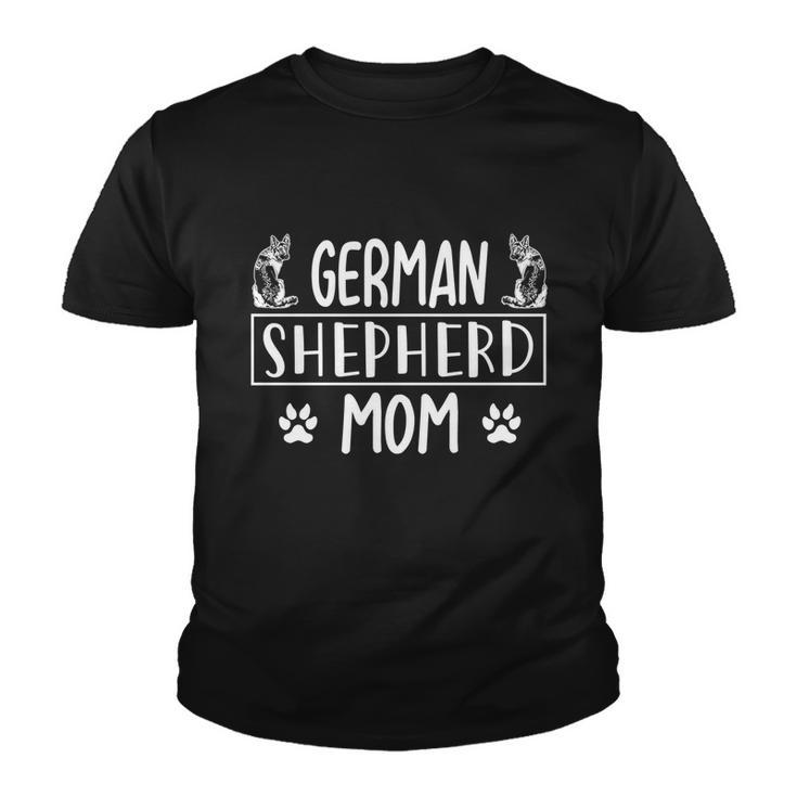 Graphic 365 Dog Breed German Shepherd Mom Funny Gift Youth T-shirt