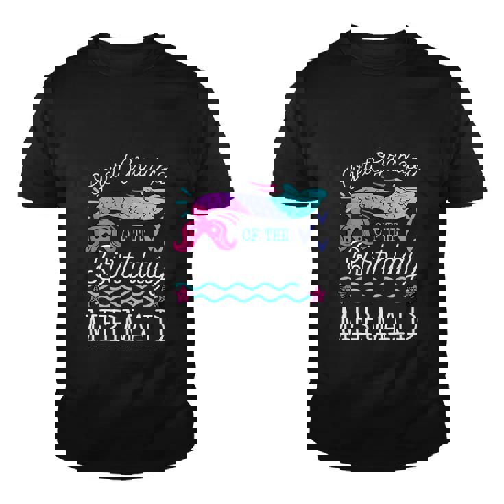 Great Grandpa Of The Birthday Mermaid Theme Family Bday Youth T-shirt