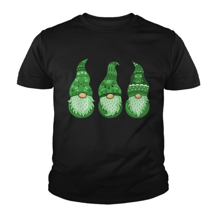 Green Ugly Sweater Irish Gnomes St Patricks Day Youth T-shirt