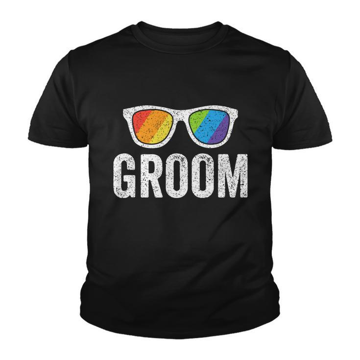 Groom Bachelor Party Lgbt Same Gay Wedding Husband Youth T-shirt