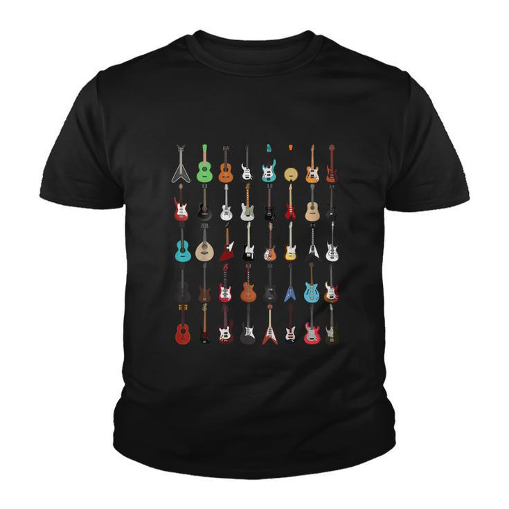 Guitar Musical Instrument Gift Rock N Roll Gift Youth T-shirt