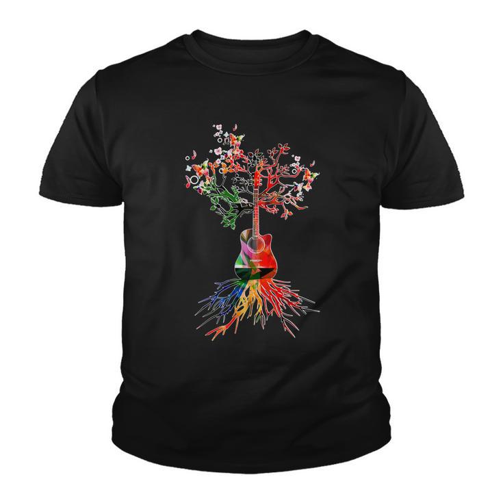 Guitar Roots Tree Of Life Tshirt Youth T-shirt