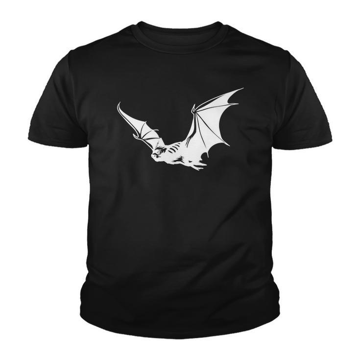 Halloween Bat Flying White Idea Gift For You Youth T-shirt