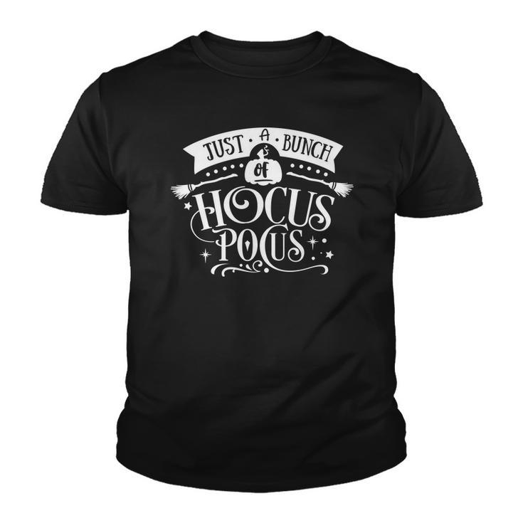 Halloween Just A Bunch Of Hocus Pocus White Version Youth T-shirt