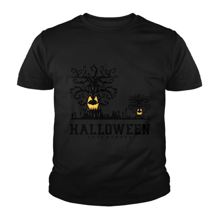 Halloween Lets Partty Halloween Quote Youth T-shirt
