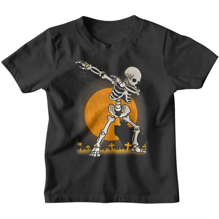 Halloween Shirts For Boys Kids Dabbing Skeleton Costume Dab Youth T-shirt