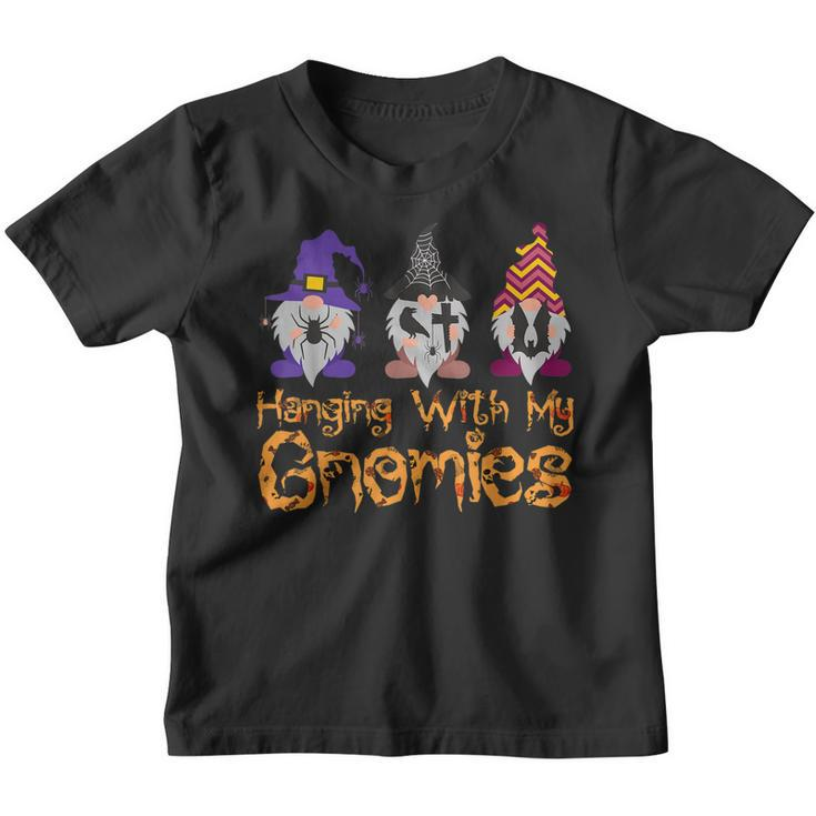 Hanging With My Gnomies Funny Gnome Halloween  Youth T-shirt