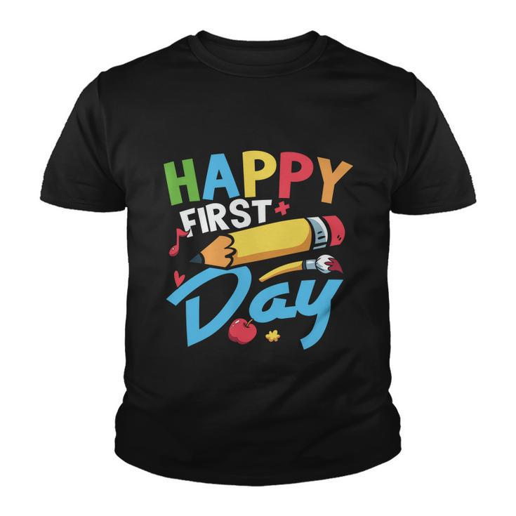 Happy 1St Day Welcome Back To School Graphic Plus Size Shirt For Teacher Kids Youth T-shirt