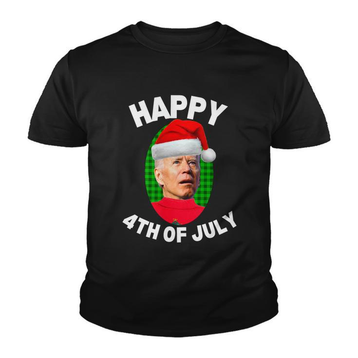 Happy 4Th Of July Funny Christmas Xmas Joe Biden President Gift Youth T-shirt