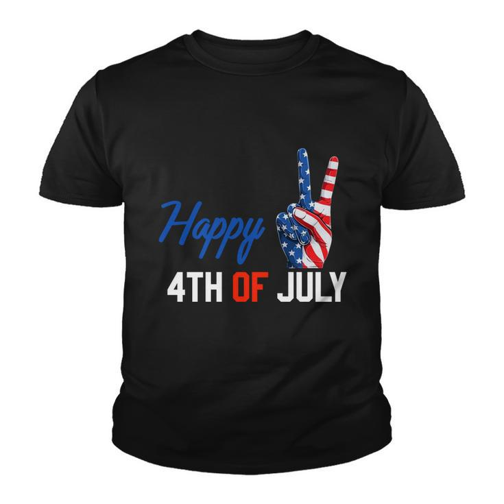 Happy 4Th Of July Peace America Independence Day Patriot Usa V2 Youth T-shirt