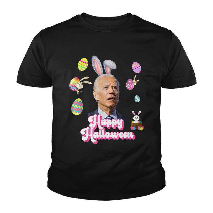 Happy Halloween Joe Biden Funny Easter Tshirt Youth T-shirt