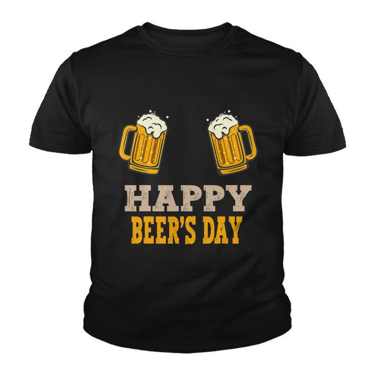 Happy National Beers Day Funny Graphic Art Beer Drinking Youth T-shirt