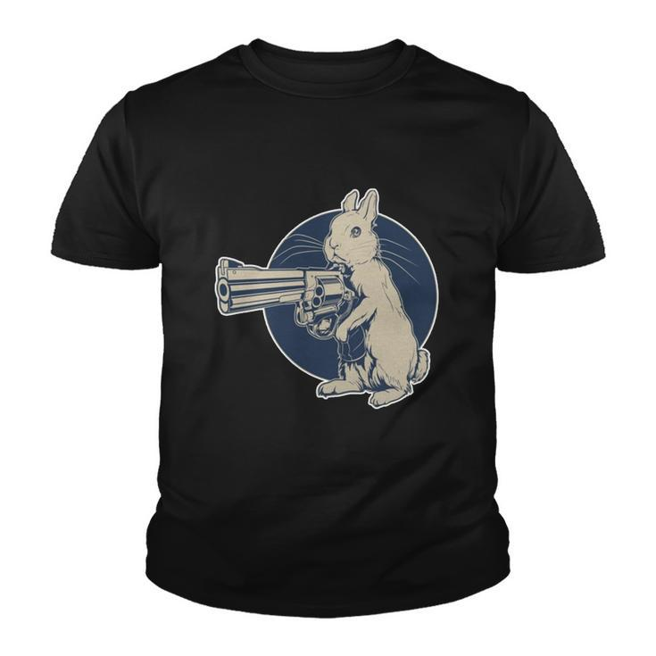Hare Trigger Gangster Bunny Youth T-shirt