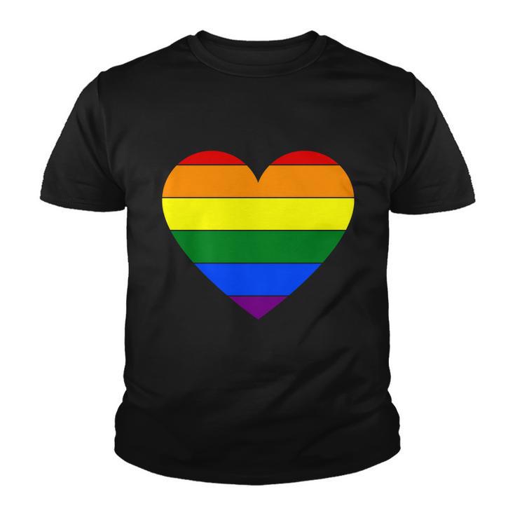 Heart Lgbt Gay Pride Lesbian Bisexual Ally Quote V3 Youth T-shirt