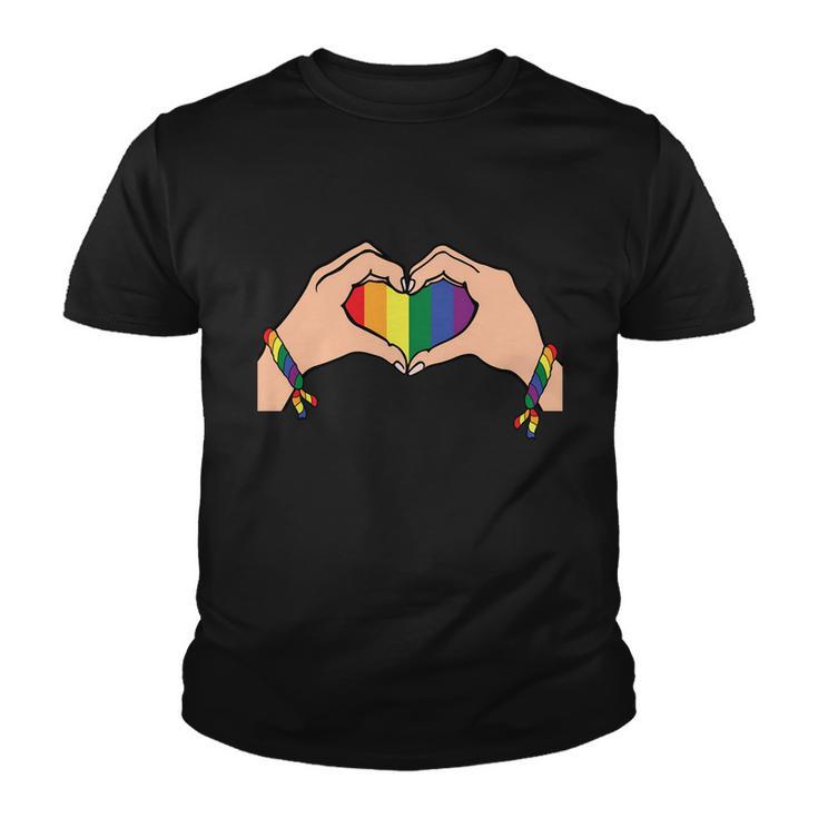 Heart Lgbt Gay Pride Lesbian Bisexual Ally Quote Youth T-shirt