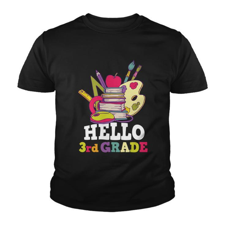 Hello 3Rd Grade Back To School First Day Of School V2 Youth T-shirt