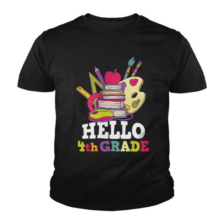Hello 4Th Grade Back To School Shirt Funny Fourth Grade Gift Youth T-shirt