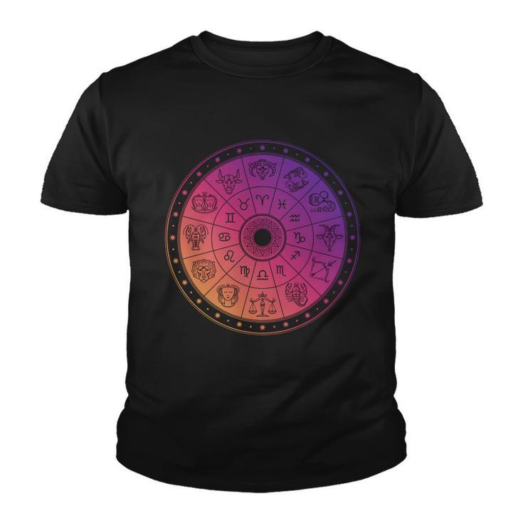 Horiscope Zodiac Wheel Youth T-shirt