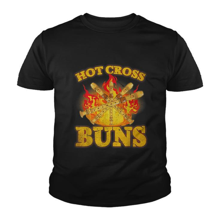 Hot Cross Buns Funny Trendy Hot Cross Buns Graphic Design Printed Casual Daily Basic V2 Youth T-shirt