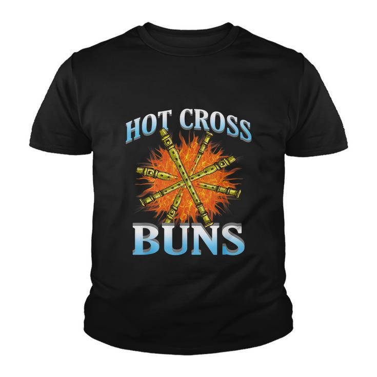 Hot Cross Buns Funny Trendy Hot Cross Buns Graphic Design Printed Casual Daily Basic V3 Youth T-shirt