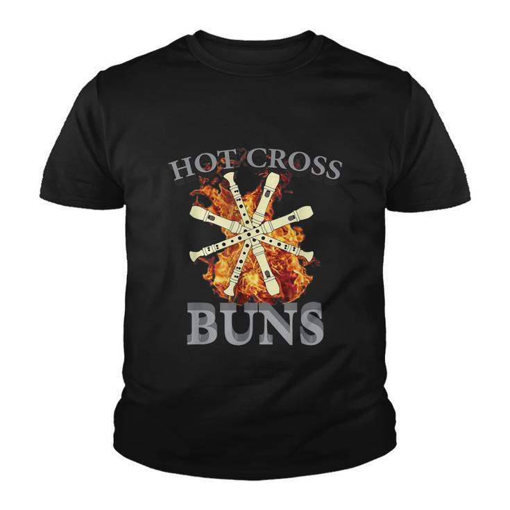 Hot Cross Buns Funny Trendy Hot Cross Buns Graphic Design Printed Casual Daily Basic Youth T-shirt