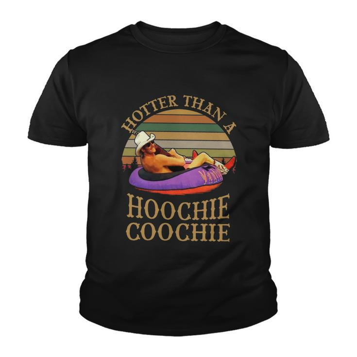 Hotter Than A Hoochie Coochie Daddy Vintage Retro Country Music Youth T-shirt