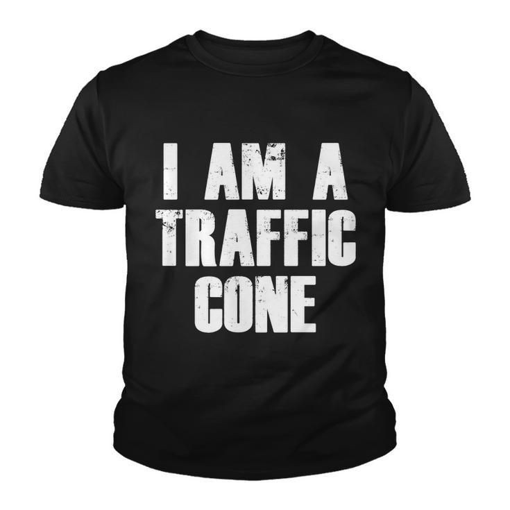 I Am A Traffic Cone Lazy Costume Tshirt Youth T-shirt