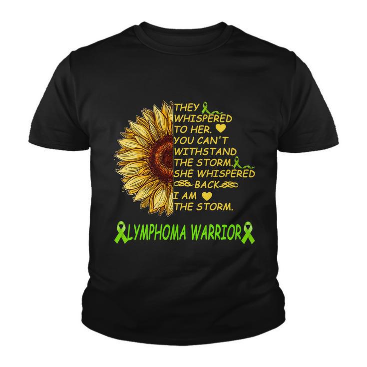 I Am The Storm Lymphoma Warrior Youth T-shirt