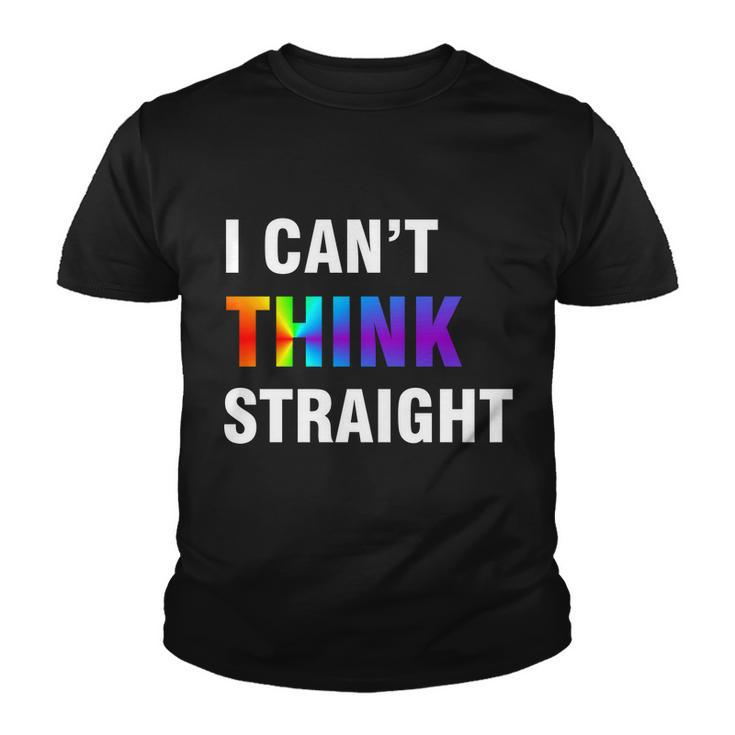 I Cant Think Straight Gay Pride Tshirt Youth T-shirt