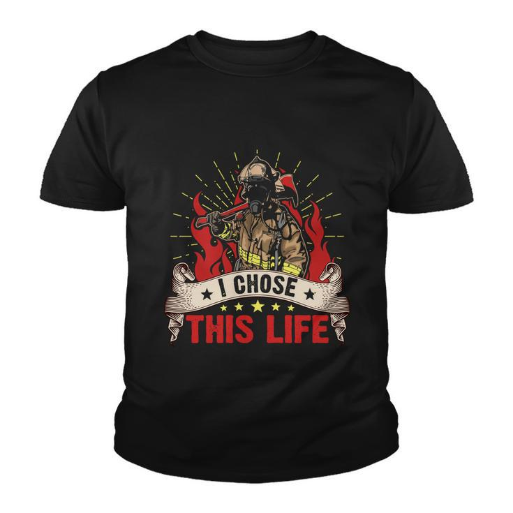 I Chose This Life Thin Red Line Youth T-shirt