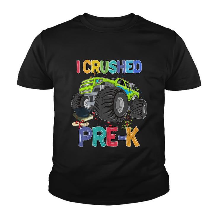 I Crushed Pre_K Monter Truck Sublimation Back To School Youth T-shirt