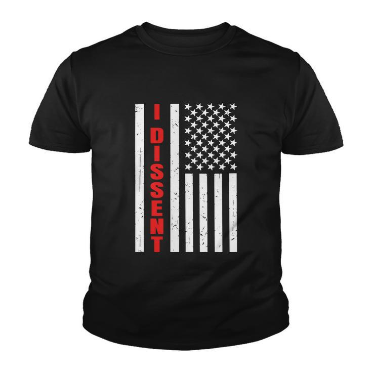 I Dissent Quote American Flag Men Women V2 Youth T-shirt