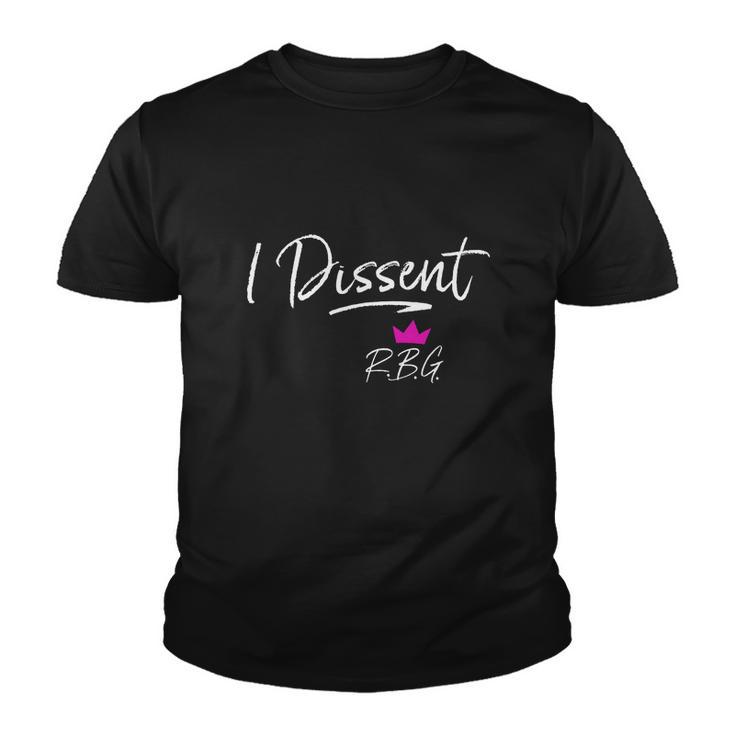 I Dissent Rbg Vote Feminist Youth T-shirt