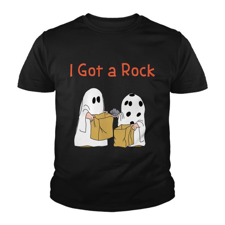 I Got A Rock Lazy Day Halloween Costume Funny Trick Or Treat Youth T-shirt