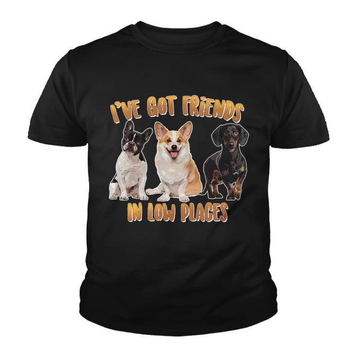 I Got Friends In Low Places Dogs Youth T-shirt
