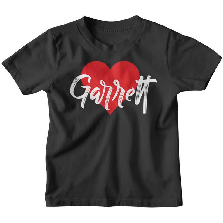 I Love Garrett First Name  I Heart Named  Youth T-shirt