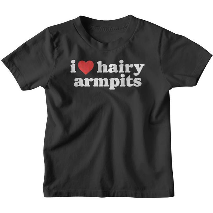 I Love Hairy Armpits Funny Minimalist Hairy Lover Tank Top Youth T-shirt