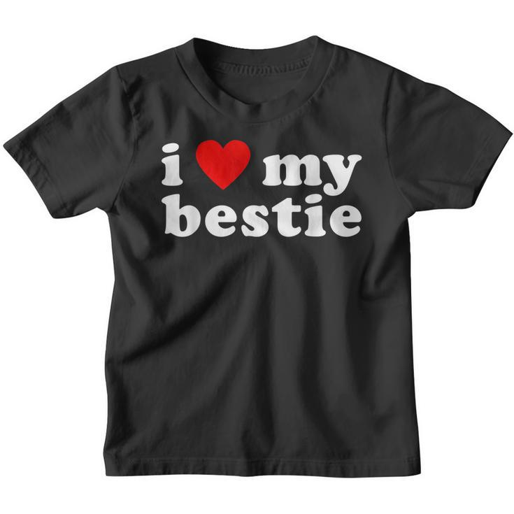 I Love My Bestie Best Friend Bff Cute Matching Friends Heart  Youth T-shirt
