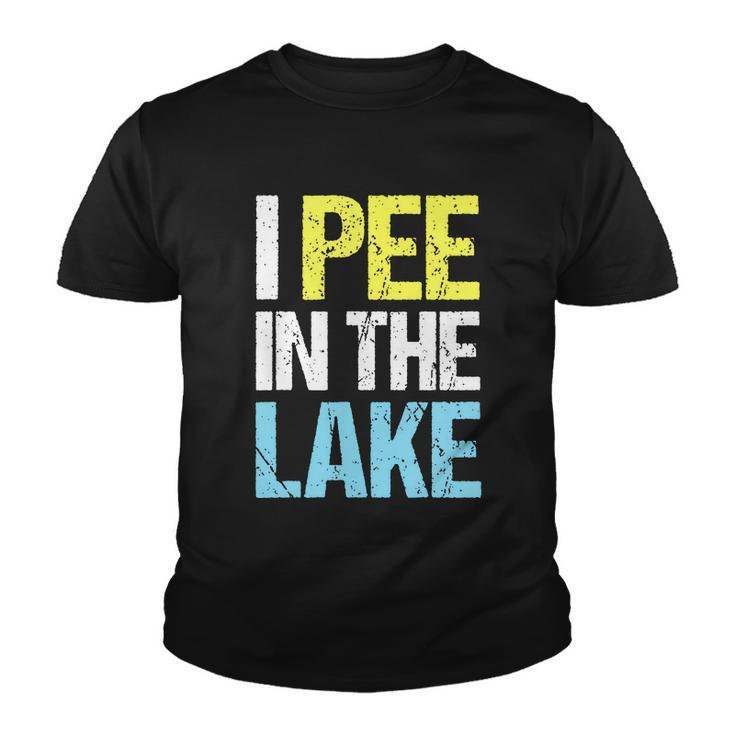 I Pee In The Lake Funny Summer Vacation Youth T-shirt