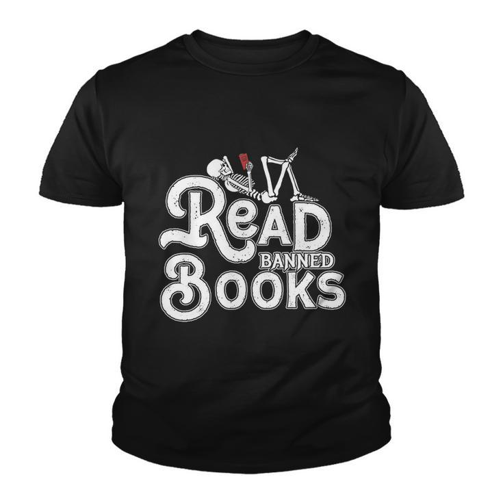 I Read Banned Books Shirt Reading Bookworm Youth T-shirt